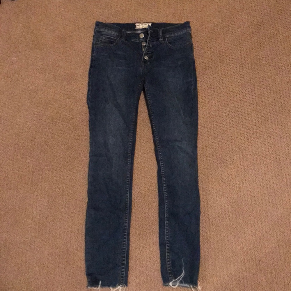 Free People high-waisted skinny jeans